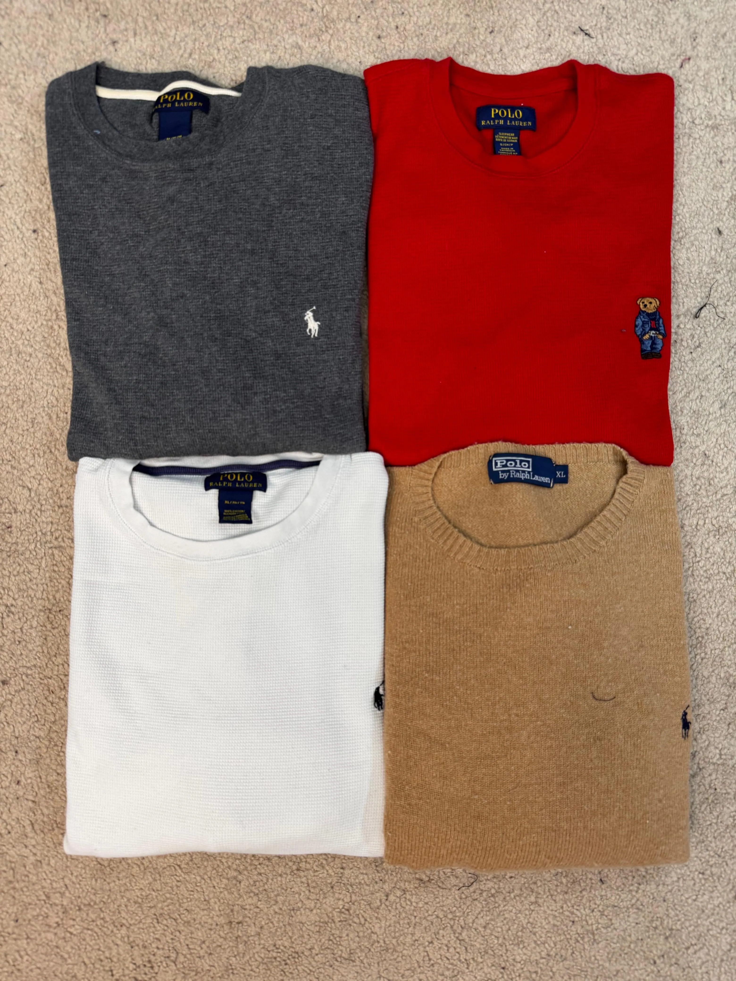 #VV111 Ralph lauren Round/Thermal/Wool Sweater Mix 15 PCs