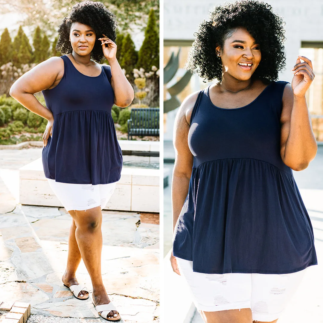 Weekender Babydoll, Navy