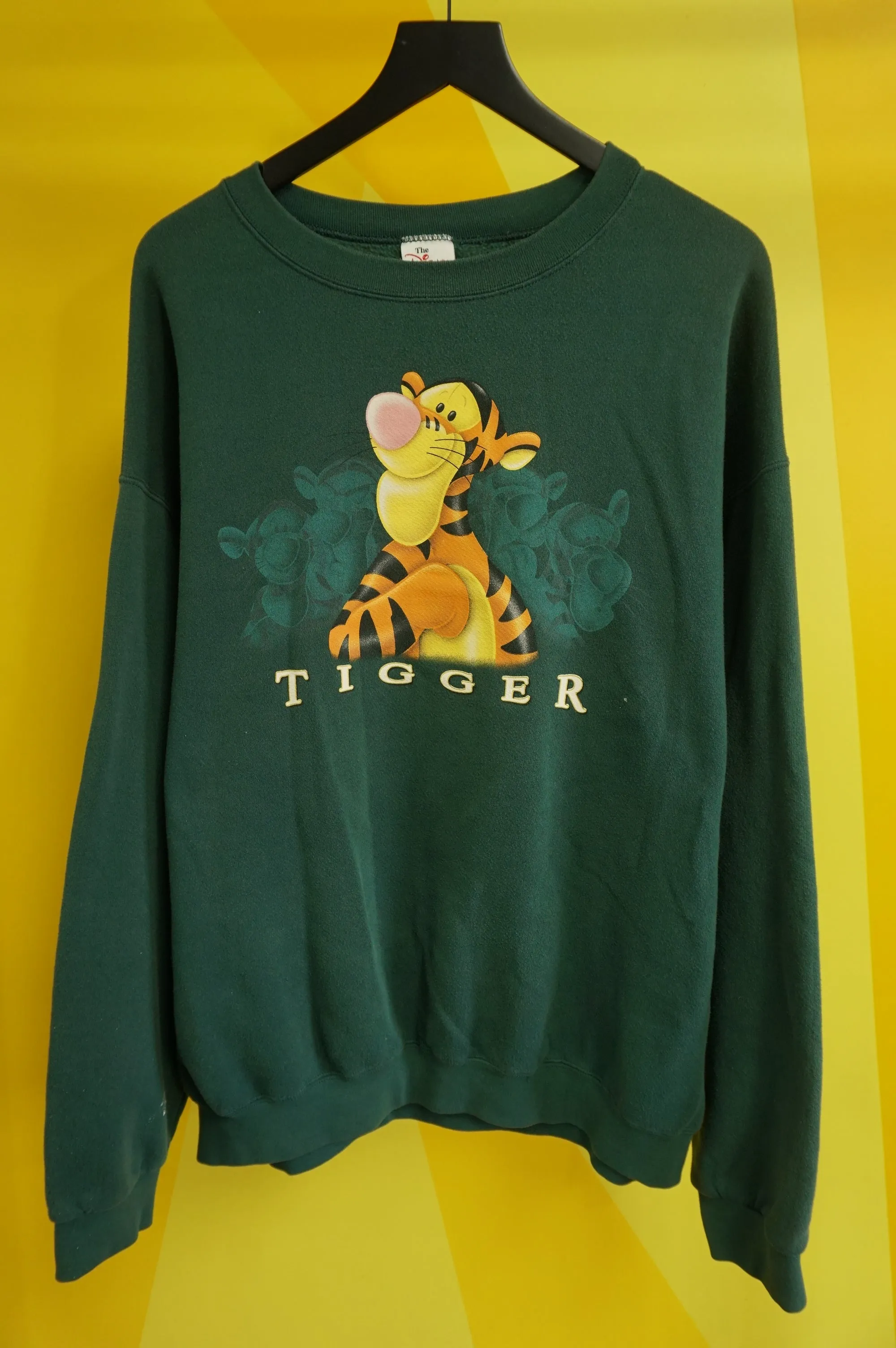 (XXL) Forest Green Vtg Tigger Crewneck