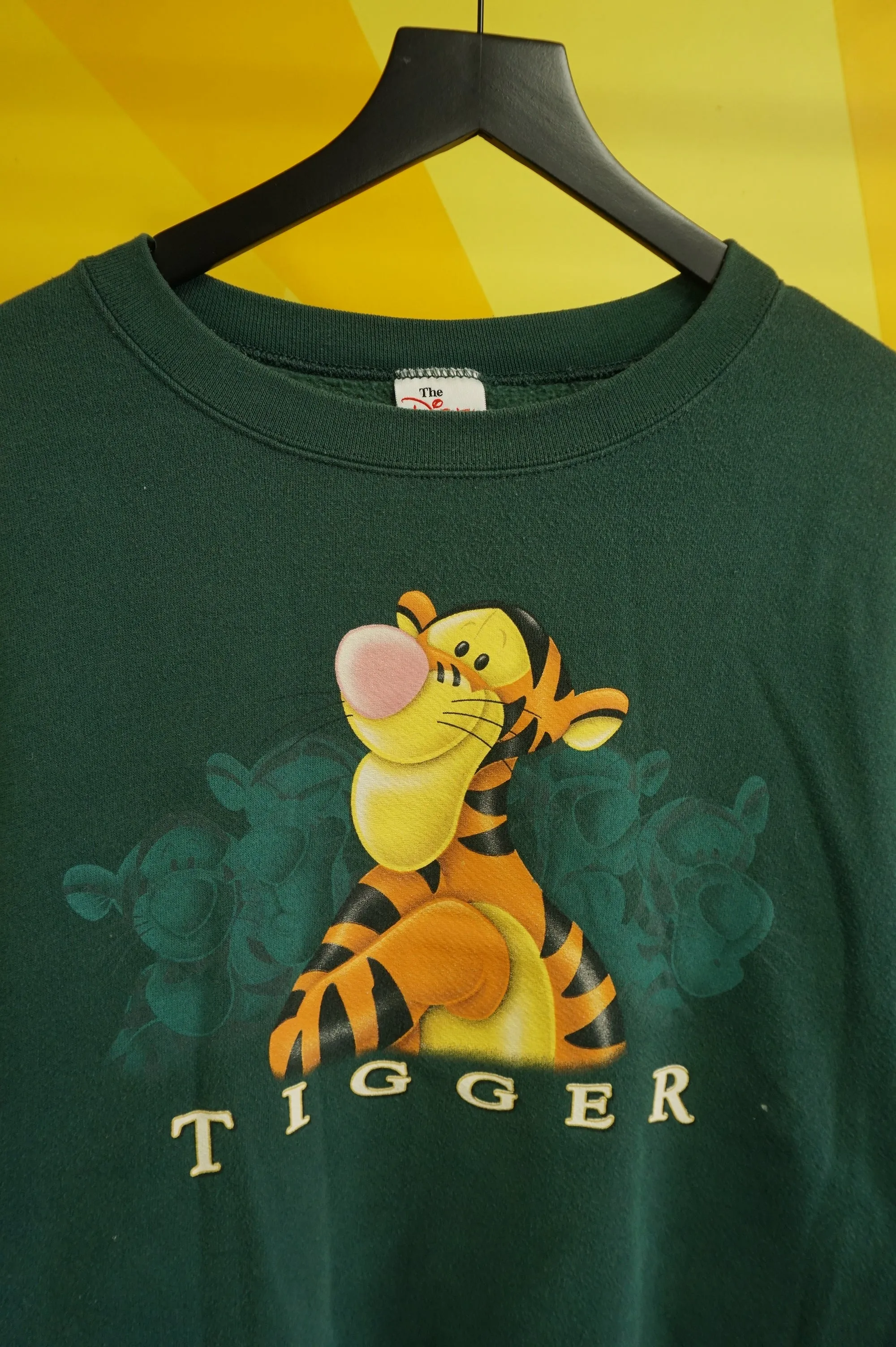 (XXL) Forest Green Vtg Tigger Crewneck